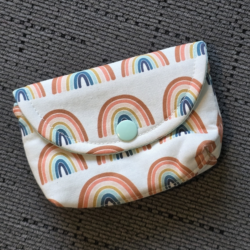 Boho Rainbow Snap Pouch
